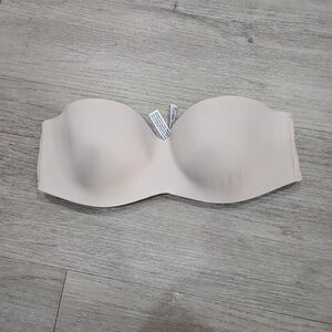 PINK Wear Everywhere Lightly Lined Strapless Bra in Nude 34B